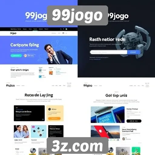 Evolução do design do site 99jogo